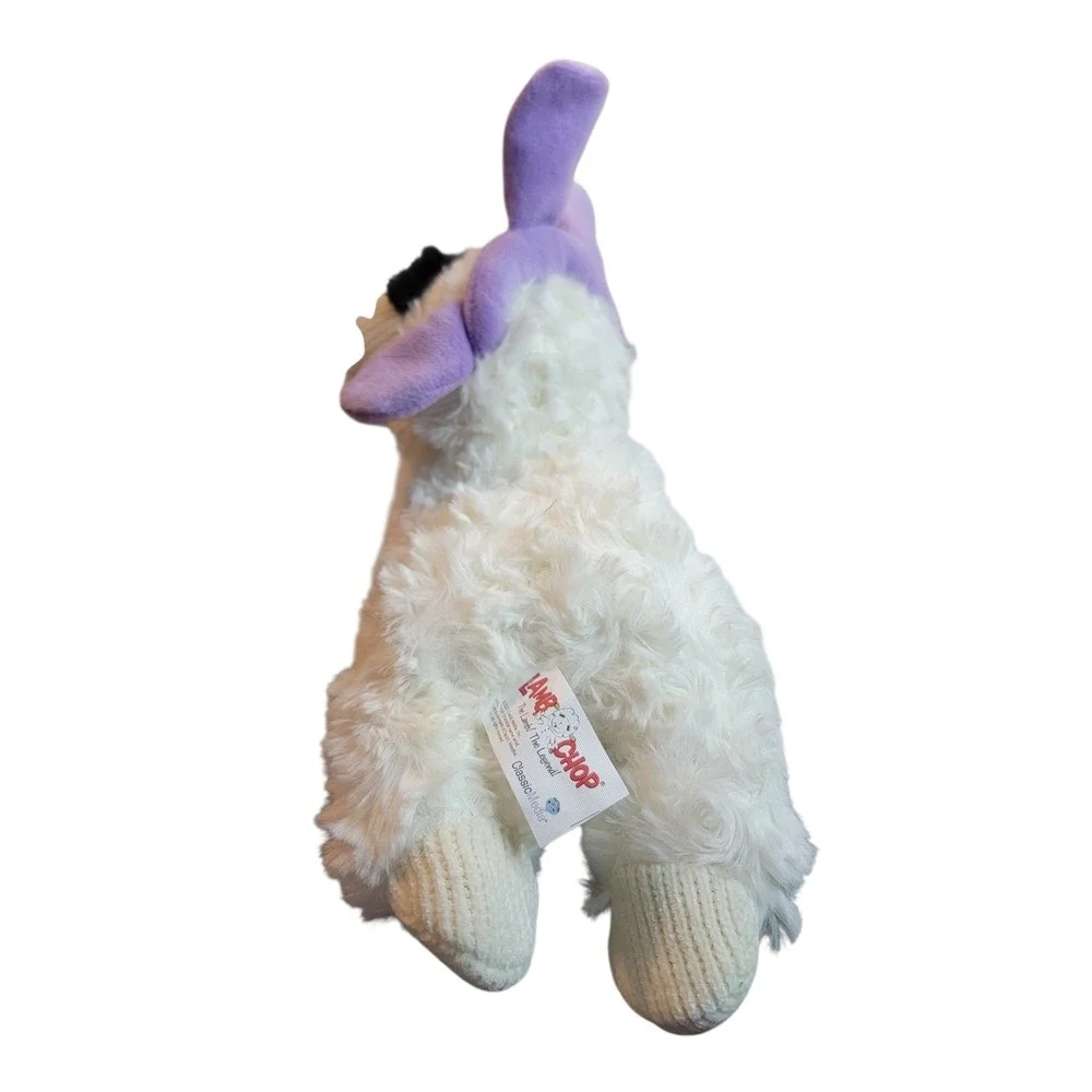 Multipet Lamb Chop Dog Toy Unisex Small White New Easter Bunny Ears Squeaker‎